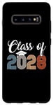 Coque pour Galaxy S10+ Class of 2028 School Senior 2028 Graduation