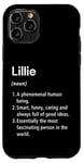 Coque pour iPhone 11 Pro Lillie Définition du nom Dictionnaire amusant