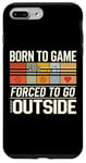 iPhone 7 Plus/8 Plus Born to Game Forced Go Outside Gamer Controller Video Gaming Case