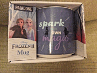 BNIB New Boxed Disney Frozen II Ceramic Mug - Spark Your Own Magic - Elsa Anna