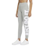 Nike CZ8534-063 W NSW ESSNTL GX HR LGGNG JDI Leggings Women's DK GREY HEATHER/WHITE M