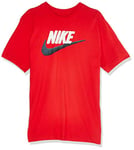 Nike M NSW Tee Brand Mark T-Shirt Homme University Red/Sail/(Black) FR: M (Taille Fabricant: M)