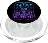 Décorations vintage 14ème anniversaire vintage 2011 14 ans PopSockets PopGrip pour MagSafe