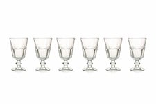 Villa d'Este Home Tivoli Floyd Lot de 6 Verres à Vin Verre Transparent 14,3 x 8,50 x 8,50 cm