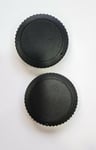 CANON EOS COMPATIBLE BODY CAP COVER FOR CANON EF EF-S SERIES CAMERAS PACK OF 2