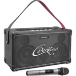 Enceinte Bluetooth Karaoké Autonome Avec Micro UHF 60W BT USB MIC GUIT AUX - C.Perkins NASHVILLE-SOUND