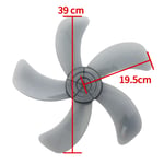 Pale de ventilateur universelle en plastique,16/18/20 pouces,3/5 feuilles,avec couvercle d'écrou,pièce de remplacement pour ventilateurs ménagers sur pied - Type C