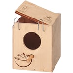 Ferplast - nido mini Nid d'oiseau en bois fsc. Variante mini - Mesures: 11.5 x 12.5 x h 12 cm -