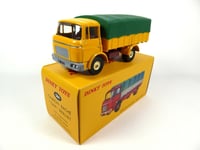 DINKY TOYS, BERLIET GAK 4x2 porteur bâché jaune et vert – Édition ATLAS, éche...