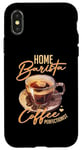 Coque pour iPhone X/XS Accueil Barista Café Perfectionniste Petit-Déjeuner Matin