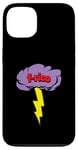 Coque pour iPhone 13 Artiste local f-rico Lightning Bolt & Cloud à Los Angeles