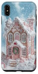 iPhone XS Max Cute Christmas Gingerbread House Snowflakes Holiday Xmas Case