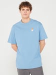 Puma Men's Downtown 180 Logo Tee - Blue, Blue, Size S, Men