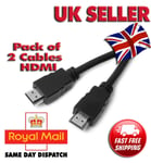 2X HDMI Cable Ultra 3D 4K HDTV Lead Premium High Speed For Smart TV Android Box