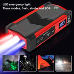 1000A Car Jump Starter 15000mAh 12V 4 USB Portable Car Battery Booster Pack