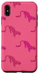 Coque pour iPhone XS Max Rose Léopard Mignon Guépard Esthétique Fille