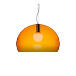 Kartell - FL/Y Suspension 9030, Transparent Orange, Incl. LED 15W E27 - Pendellampor - Ferruccio Laviani - Transparent,Orange