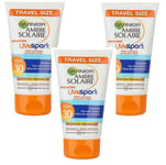 3 X Ambre Solaire UV Sport Sun Cream SPF30 50ml