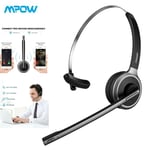 Mpow Wireless Bluetooth Truck Driver Headset Headphones For Call Center Phone