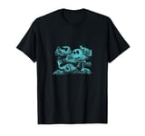 Vintage Mythical Sea Monsters Fantasy Design T-Shirt