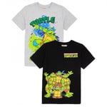 Teenage Mutant Ninja Turtles Childrens/Kids T-Shirt (Pack of 2) - 3-4 Years