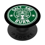 Salt and Burn: ghost hunter supernatural spirit PopSockets Adhesive PopGrip