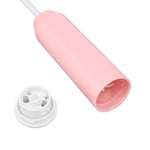 (Pink) Egg Whisk Portable Cordless Hand Push Mixer Stirrer Mini