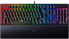 Razer BlackWidow V3 (Green Switch) - Mechanical Gaming Keyboard (RGB Chroma Lighting, Doubleshot ABS Keycaps, Multi-Fucntion Digital Roller and Media Key, Wrist Rest) Italian Layout | Black