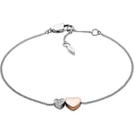 Fossil Bracelet for Women Vintage Motifs, 16.5 cm + 0.4 cm Silver Stainless Steel Bracelet, JF03095998