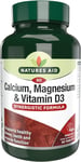 Natures Aid Calcium, Magnesium and Zinc, Maintain Normal Bones, Teeth and Muscle