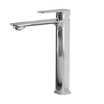 EMKE Robinet de Salle de Bain Chromé, Mitigeur en Laiton avec Cartouche Céramique et Aérateur Neoperl, Installation Facile, 269x215x49 mm, Robinet de Lavabo Durable, Économie d'Eau