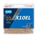 KMC X10el Chain, Catena Unisex Adulto, Gold, 1/2" x 11/128"