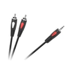 Kaapelipistorasia, Cabletech Eco-line, 3,5 - 2RCA, 10 m