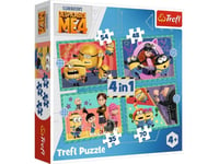 Pussel 4In1 Crazy Minions Trefl 34648 Tr