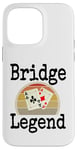 Coque pour iPhone 14 Pro Max Funny Bridge Legend Jeu de cartes gagnant une soirée de jeu pour papa