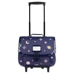 Tann's - Cartable à roulettes 38cm "Louna" bleu - 11721