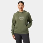 Helly Hansen Core Graphic Hettegenser Dame Grønn Xs