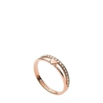 FOSSIL en Acier Bague Hearts to You de Inoxydable, doré Rose, pour Femme, JF034607915