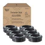 Tommee Tippee Twist and Click Advanced Nappy Bin Original Refill Cassettes, Exclusive Pack of 8, for Easy refill and Great value (pack may vary)