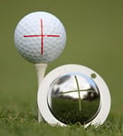 Tin-Cup Unisex Adult Sharpshooter Golf Ball Marker - Steel, One Size