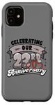 Coque pour iPhone 11 23e anniversaire de mariage Célébration de 23 années