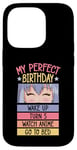 Coque pour iPhone 14 Pro My Perfect Birthday Wake Up Turn 5 Montre Anime Go To Bed