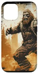 Coque pour iPhone 15 Pro Gros pied en colère dans la forêt yéti sasquatch montagne singe portrait