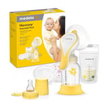 Medela Harmony Essentials Set - Tire-lait manuel - Design compact avec téterelle PersonalFit Flex et fonction stimulation