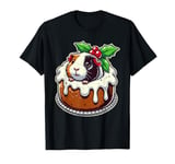 Guinea Pig Christmas Pudding Funny Guinea Pig Dad Mom Lover T-Shirt