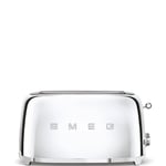 Smeg 50's Style brødrister 4x2 skiver small Krom