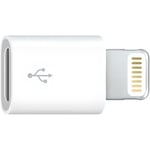 Adaptateur compatible Lightning vers micro USB - Charge et synchronisation - blanc