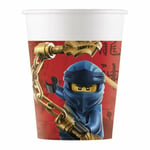 Pappersmugg LEGO Ninjago 200ml 8-pack Röd