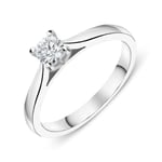 18ct White Gold 0.23ct Diamond Brilliant Cut Solitaire Ring