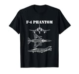 F-4 Phantom Jet Aeroplane Pilot Military Aircraft F4 T-Shirt